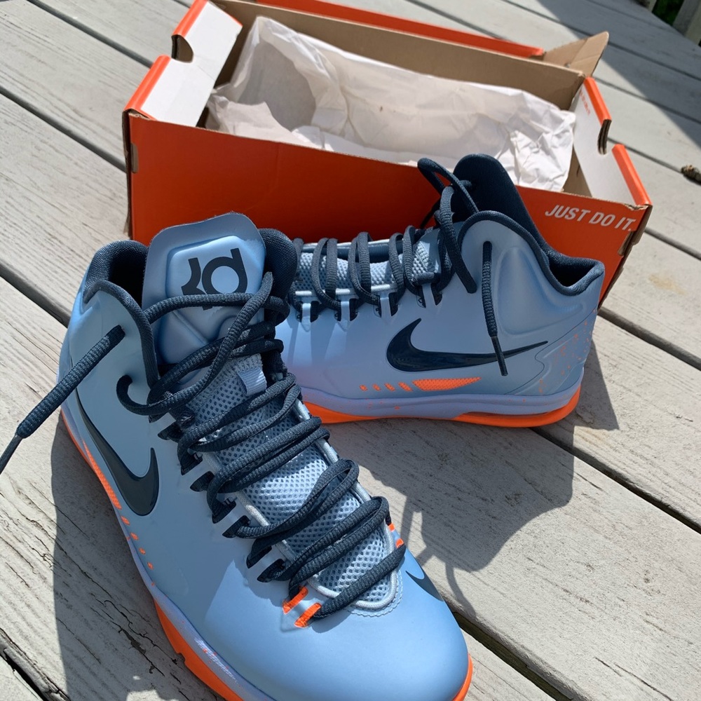 Nike Kevin Durant 5 Ice Blue Total Orange